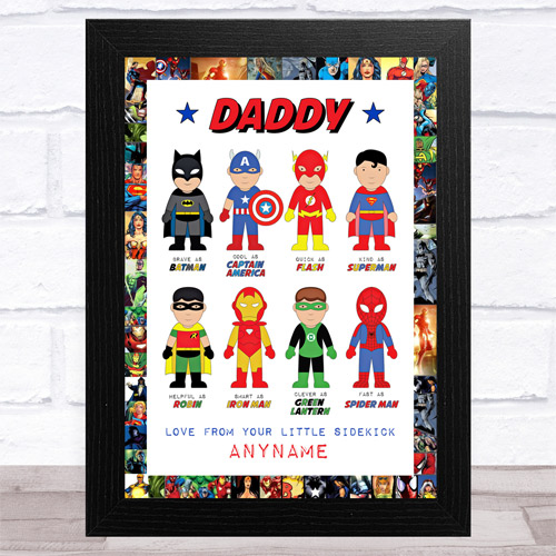 Dads Like My Favourite Superhero - Personalised Father's Day Gift